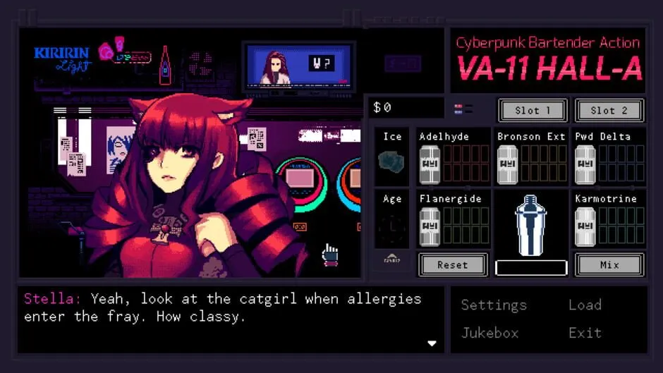 VA-11 Hall-A: Cyberpunk Bartender Action screenshot 59352